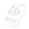 13pcs Set Air Condition Button Switch Cover Silver Replacement for Land Rover Range Rover Evoque 2012‑18