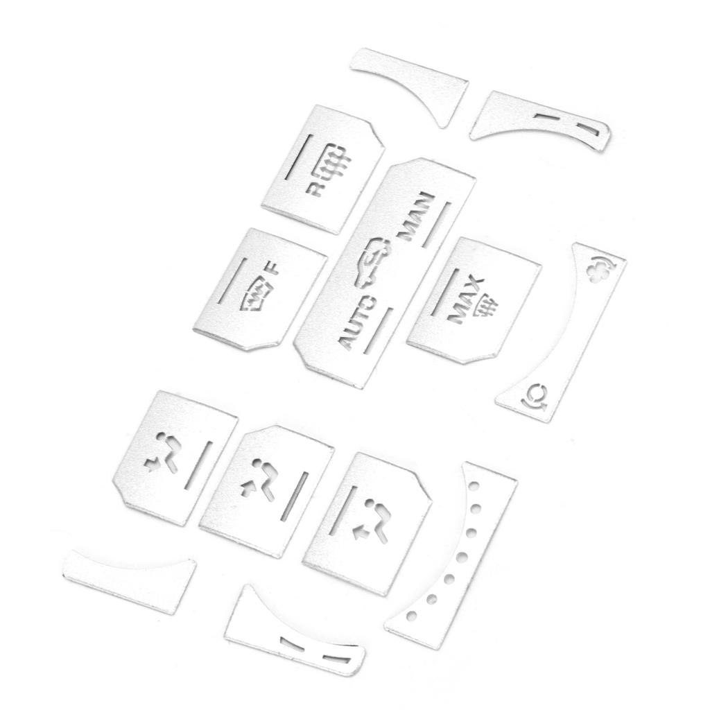13pcs Set Air Condition Button Switch Cover Silver Replacement for Land Rover Range Rover Evoque 2012‑18