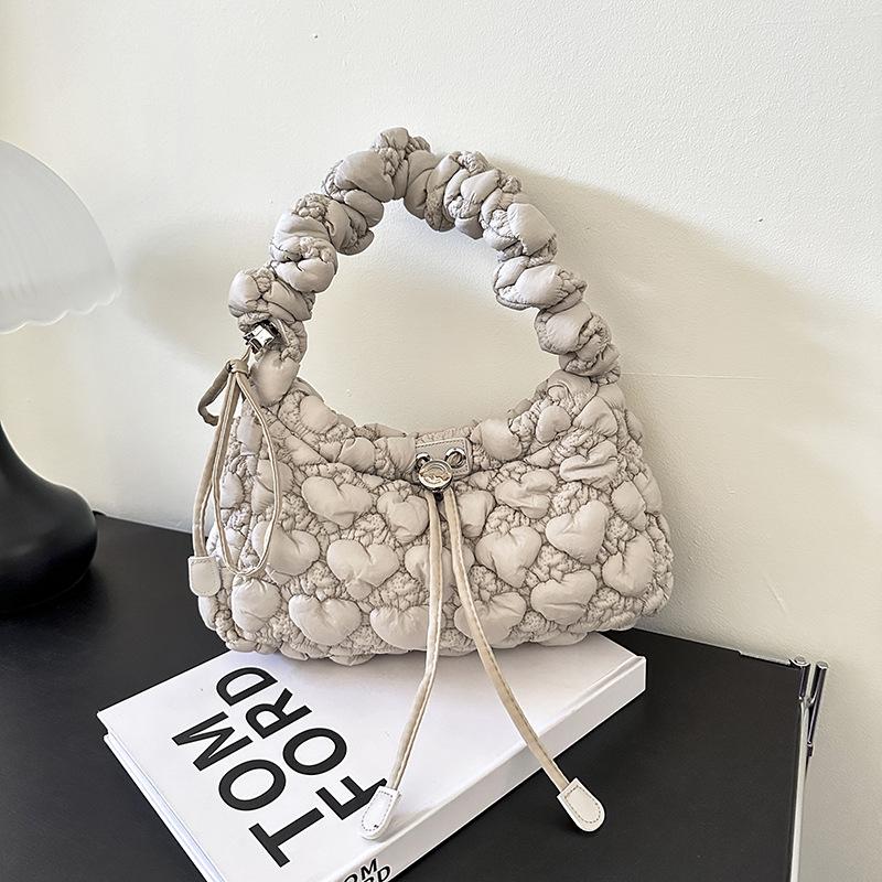 New Bubble Pleated Bag Women's New Foreign Style Underarm Bag Personalized Commuting Shoulder Messenger Bag