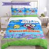 Wow! Wow! Wubbzy Customize your name Bedding Set Breathable Duvet Cover with Pillowcases Home Decoration Birthday Gift
