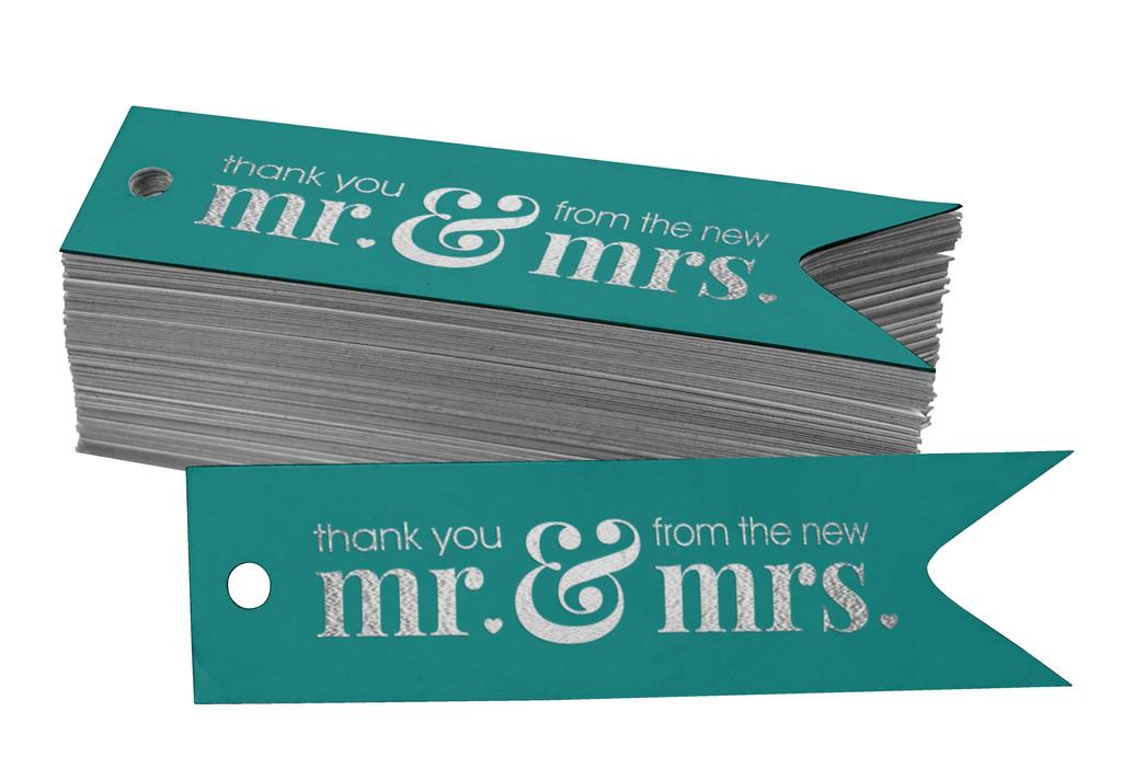 Inkdotpot Pack Of 100 Thank You From The New Wedding Favor Paper Tags Craft Real Gold Foil Hang