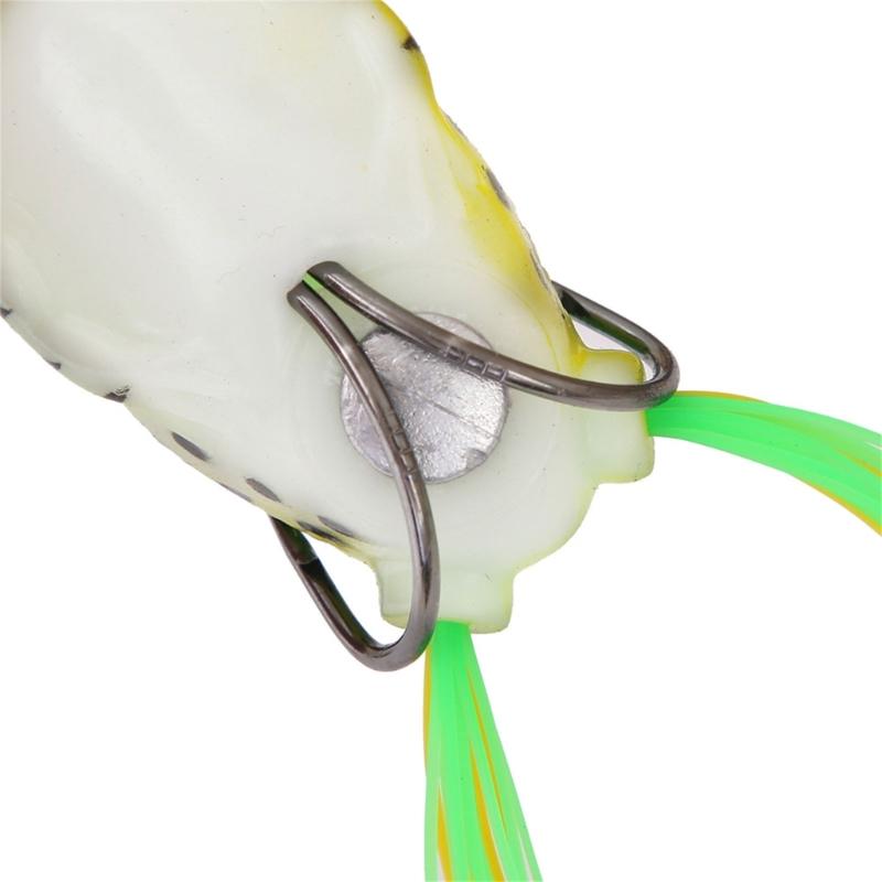 2Pcs Simulated Frogs Fishing Lures with Hook Frogs Lures Soft Tube Baits Reallistic Fishes tail Artificial Lures Enduring