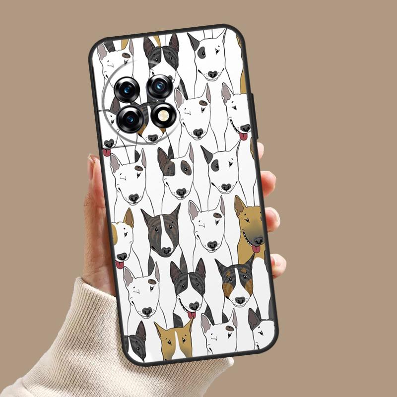English Bull Terrier Dog Case For OnePlus Nord 5 CE 4 3 Lite N20 N30 OnePlus 15 13 12 11 8 9 10 Pro 12R 13T 13R Cover