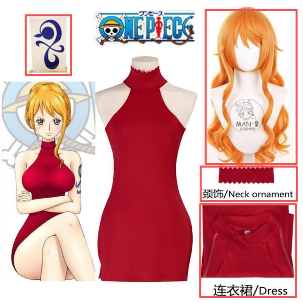 Ensemble complet de olympiques de cosplay Nami pour femmes et filles, haut et jupe, tenues de ceinture, fête d'Halloween et de c