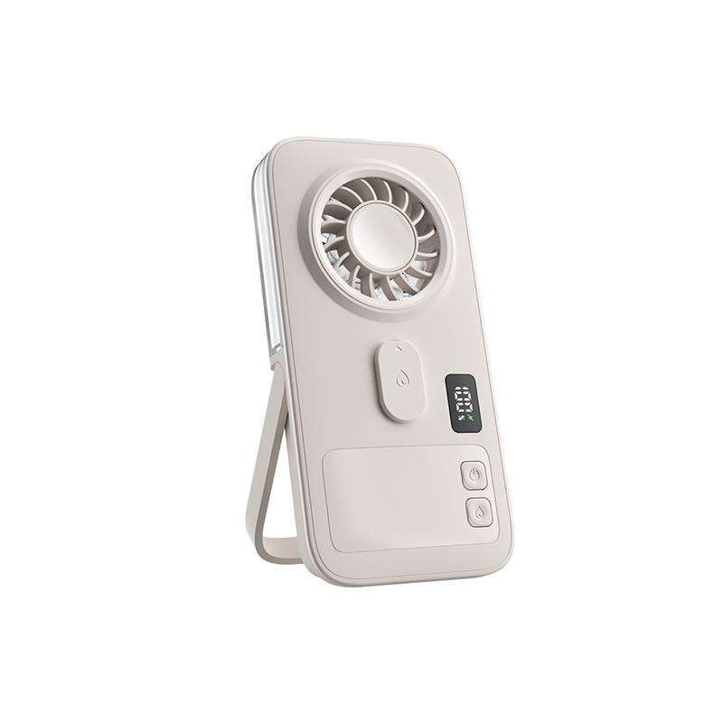 Mini Portable Handheld USB Rechargeable Misting Fan Digital Display Humidifier Outdoor Personal Air Cooler Ventilador Portátil