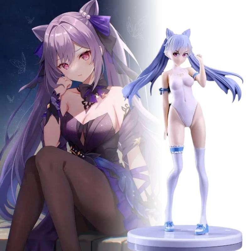 Impact Genshin Keqing Swimwear Figurine Game Cartoon Model Statuary Gift Toy