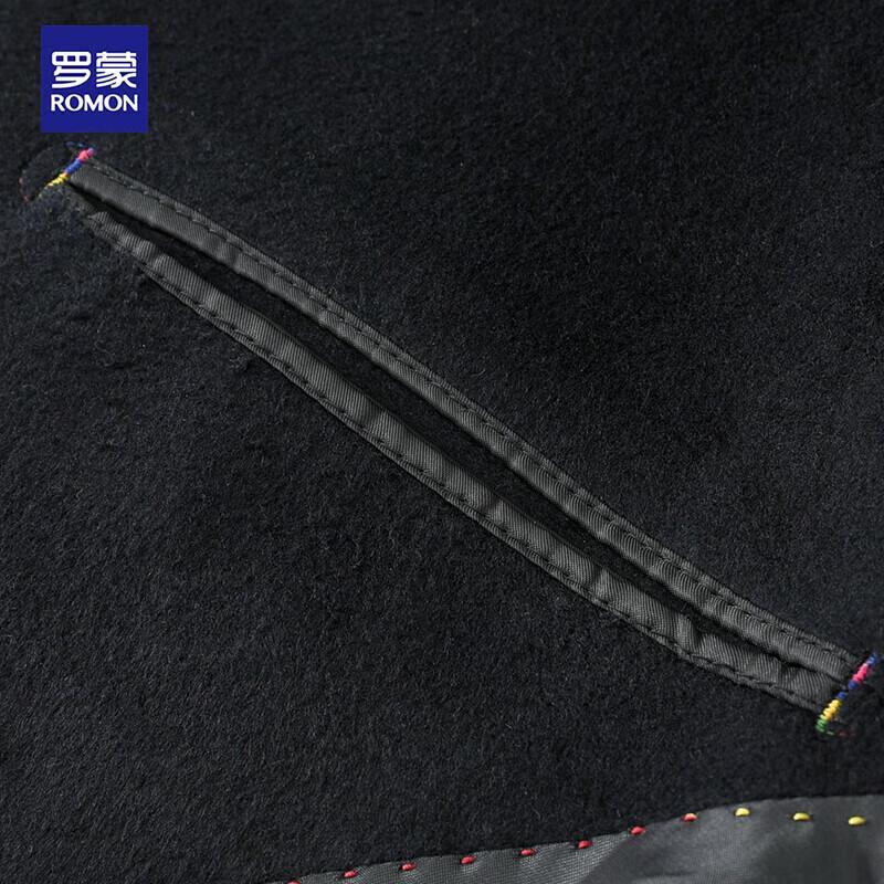 ROMON Men's Mid-length Wool Blend Overcoat