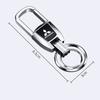 Car Metal Key Rings Key Chain Pendant Keychain Holder For Mitsubishi Outlander Lancer ASX Eclipse L200 Pajero Delica EVO Attrage