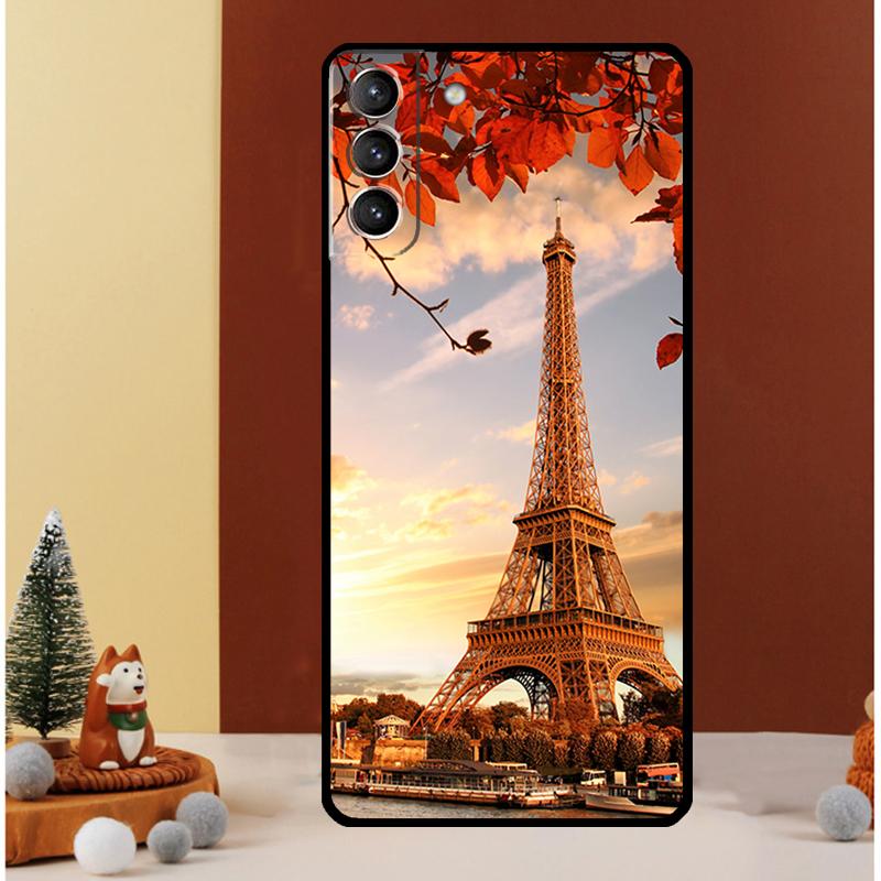 France Paris Eiffel Tower Case For Samsung Galaxy S24 S26 Ultra S22 S23 S25 Ultra S20 S21 Plus S10 S25 FE Cover Funda