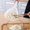 Siebschaufel, Sieb, Schlitz-Nudellöffel, Kunststoff-Schaumlöffel mit Griff, Lebensmittel-Abflussschaufel zum Kochen in der Küche