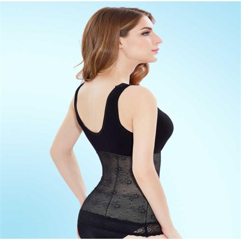 Women's Neoprene Waist Trainer Sauna Vest Corset - Tummy Control Body Shaper Cincher Black