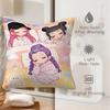Kpop Style Throw Pillow Decorative Cushion Chibi Anime Girl Sleepover Print For Sofa Bedroom Car Living Room Soft Nap Pillow For Teens