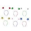 BESTOYARD 12pcs Antenna Costume Accessories Star Head Boppers Alien Headband Novelty Headband Bopper Headband Star Headpiece