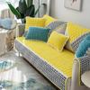 Sofa Cushion Thick Corduroy Non-Slip Cushion Simple Modern Leather Sofa Cover Winter Plush Sofa Slipcover
