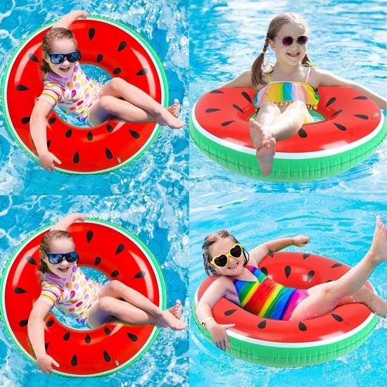 Inflatable Water Ring Beach Watermelon Ring for Children for the Pool 75 Cm