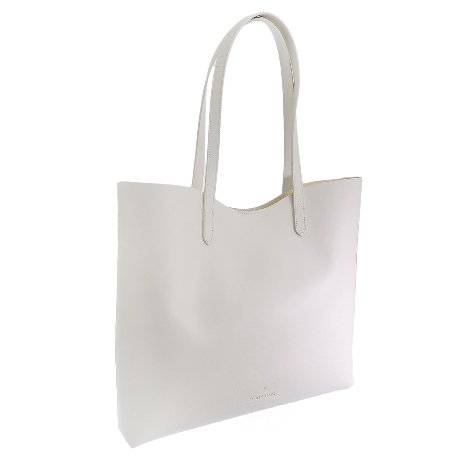 

Bag Tote Bag A4 Compatible Leather Genuine Leather Brand Shoulder Bag BTO140 PV0041 Unisex IL BISONTE [IL BISONTE] Women s (BIANCO FOCA/White) [Item]