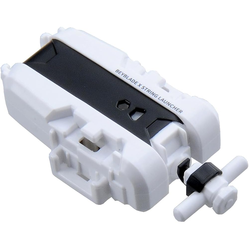 Beyblade X BX-28 String Launcher White Version with Adjustable Tension and Durable Design