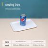 rectangular melamine tray - white