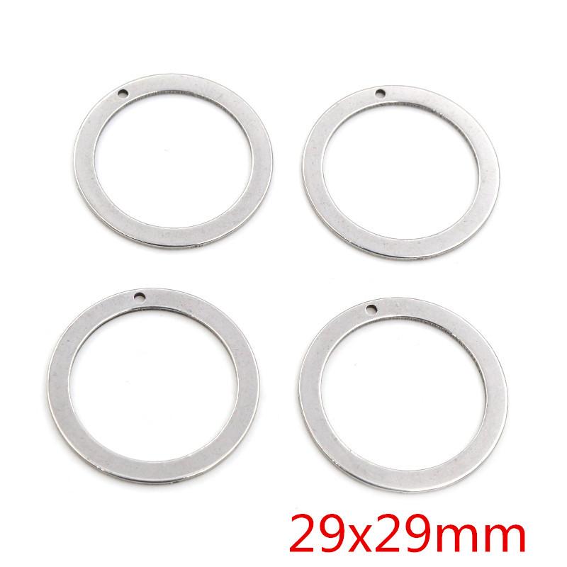 10pcs/lot 316 Stainless Steel Charms Geometry Metal Stamping Blanks DIY Porous Connector Pendant Necklace Earring Accessories