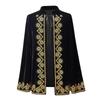 Medieval King Prince Cosplay Cloak Halloween Party Carnival Performance Festive Black Kings Cape