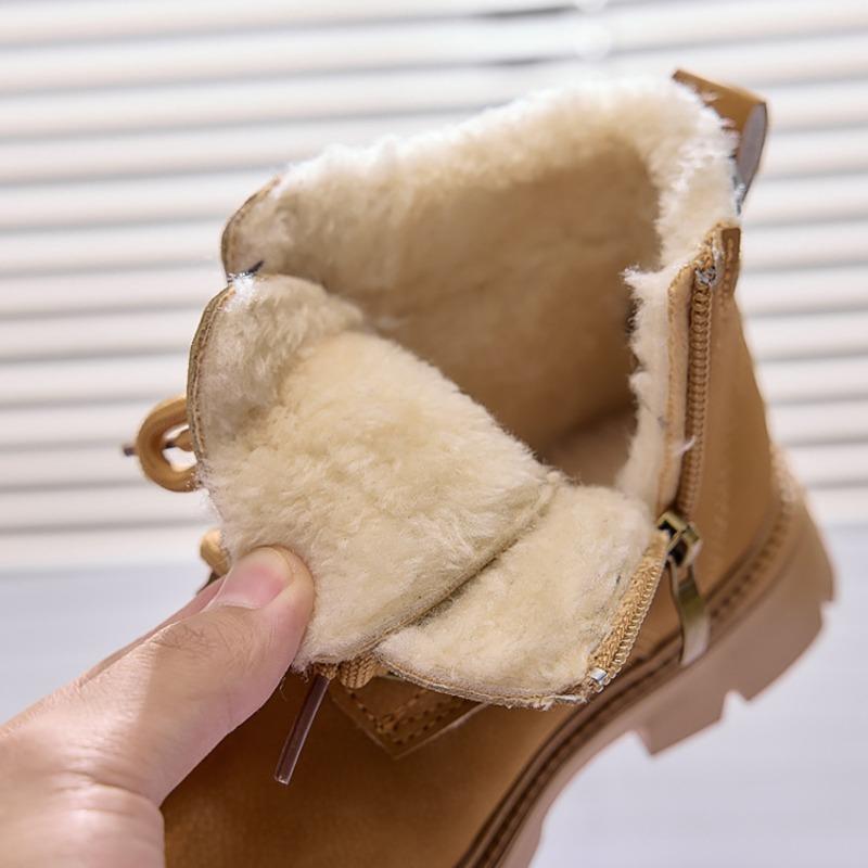 Winter and Autumn Children's Boots, Girls' Boots, Boys' Boots, Lined Boots, Cotton Shoes