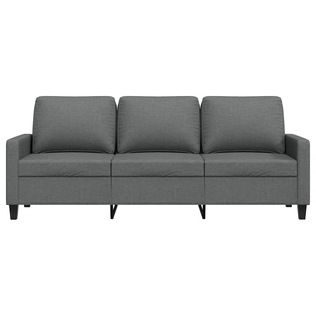 3-Sitzer-Sofa Dunkelgrau 180 cm Stoff