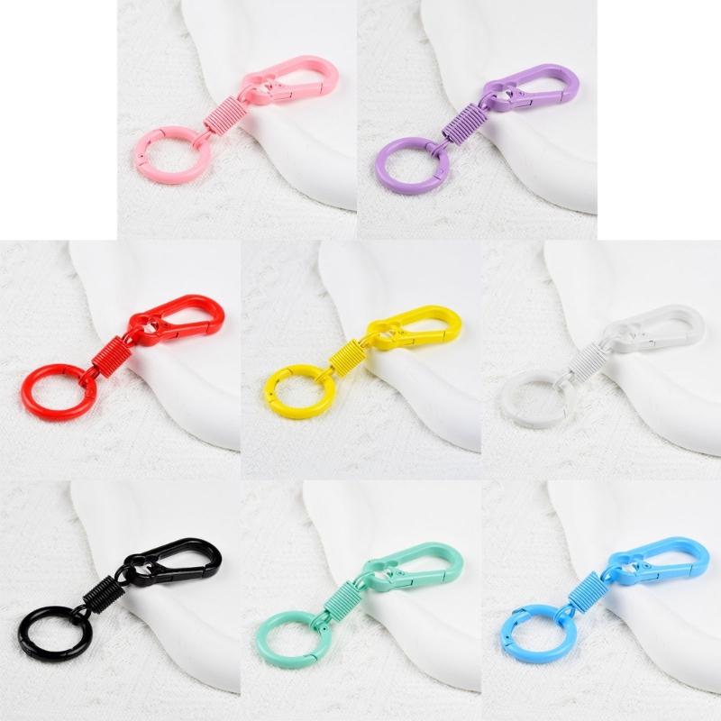 5Pcs Lobsters Clasp Hook Key Rings Buckle Light Weight Zincs Alloys Carabiner Keychains for Hiking Travel Daily Carry