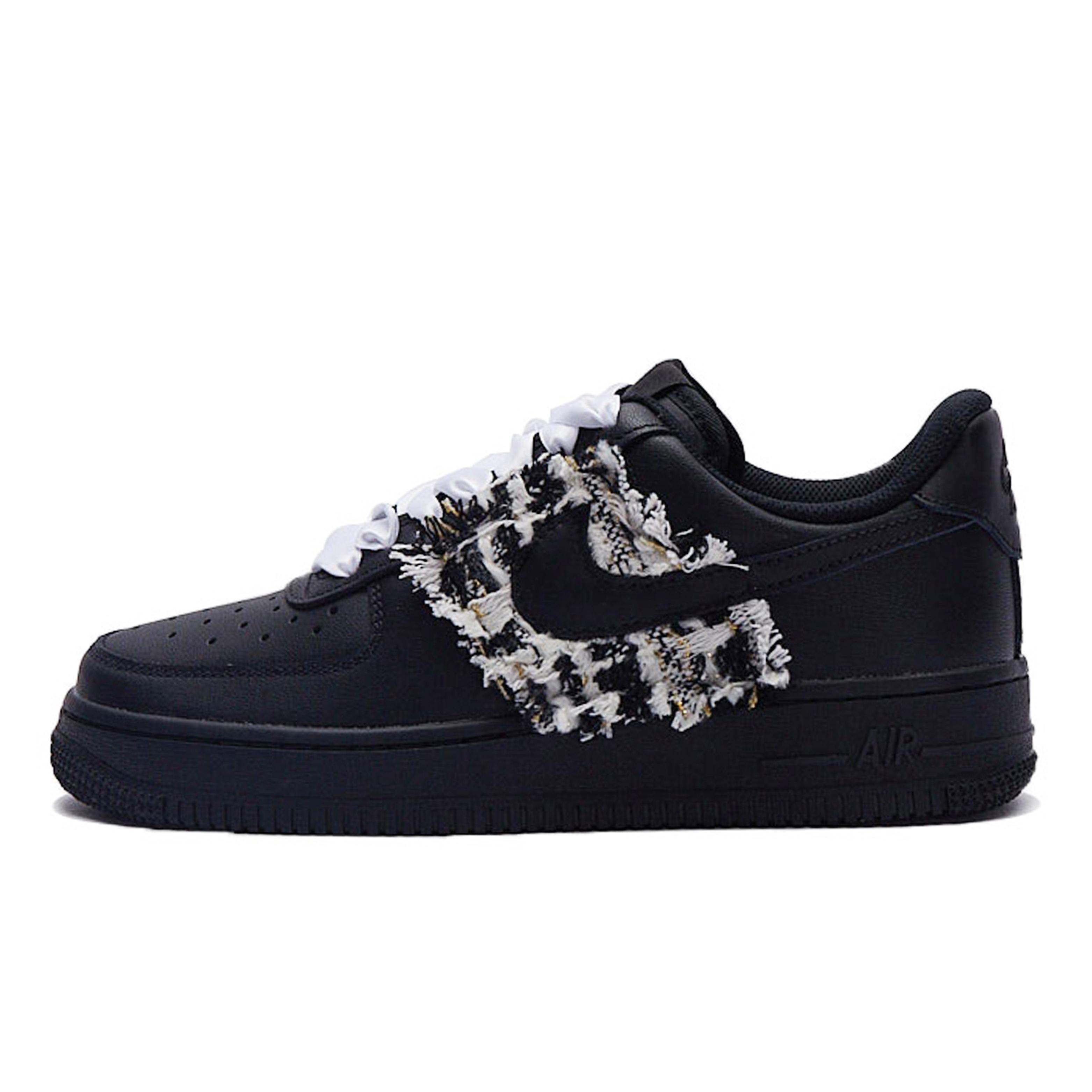 

Nike Air Force 1 Slip Resistant Low top Skateboard Shoes Women s Black DD8959-001(Team15-) 36.5