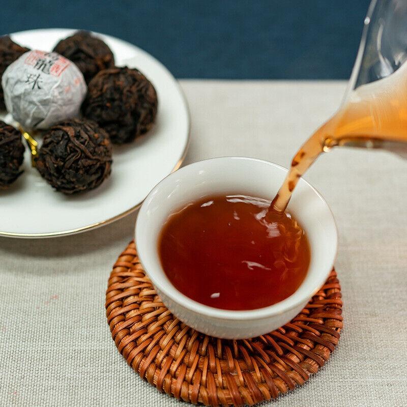 8g/pastille Icelandic Dragon Pearl Pu-erh Ripe Tea Small Tuocha Dragon Pearl