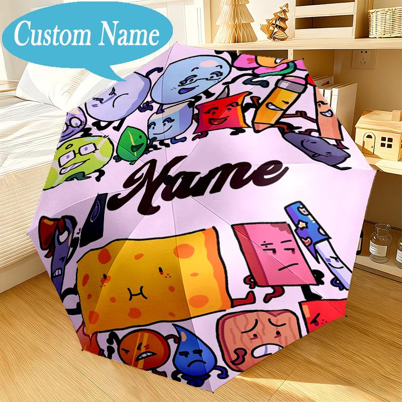 Custom Name Umbrella Happy Anniversary Island Umbrella 8-Frame for Travel, Camping, Casual Lightweight Portable, Essential for Family Gifts