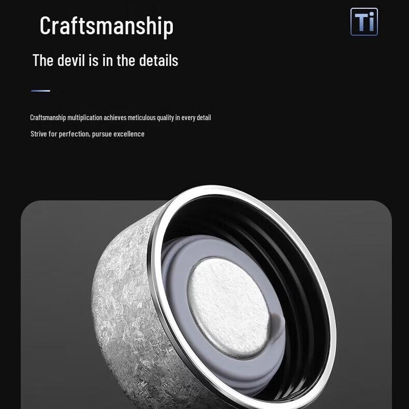 Edish Pure Titanium Double-Layer Mini Insulated Cup 300ml