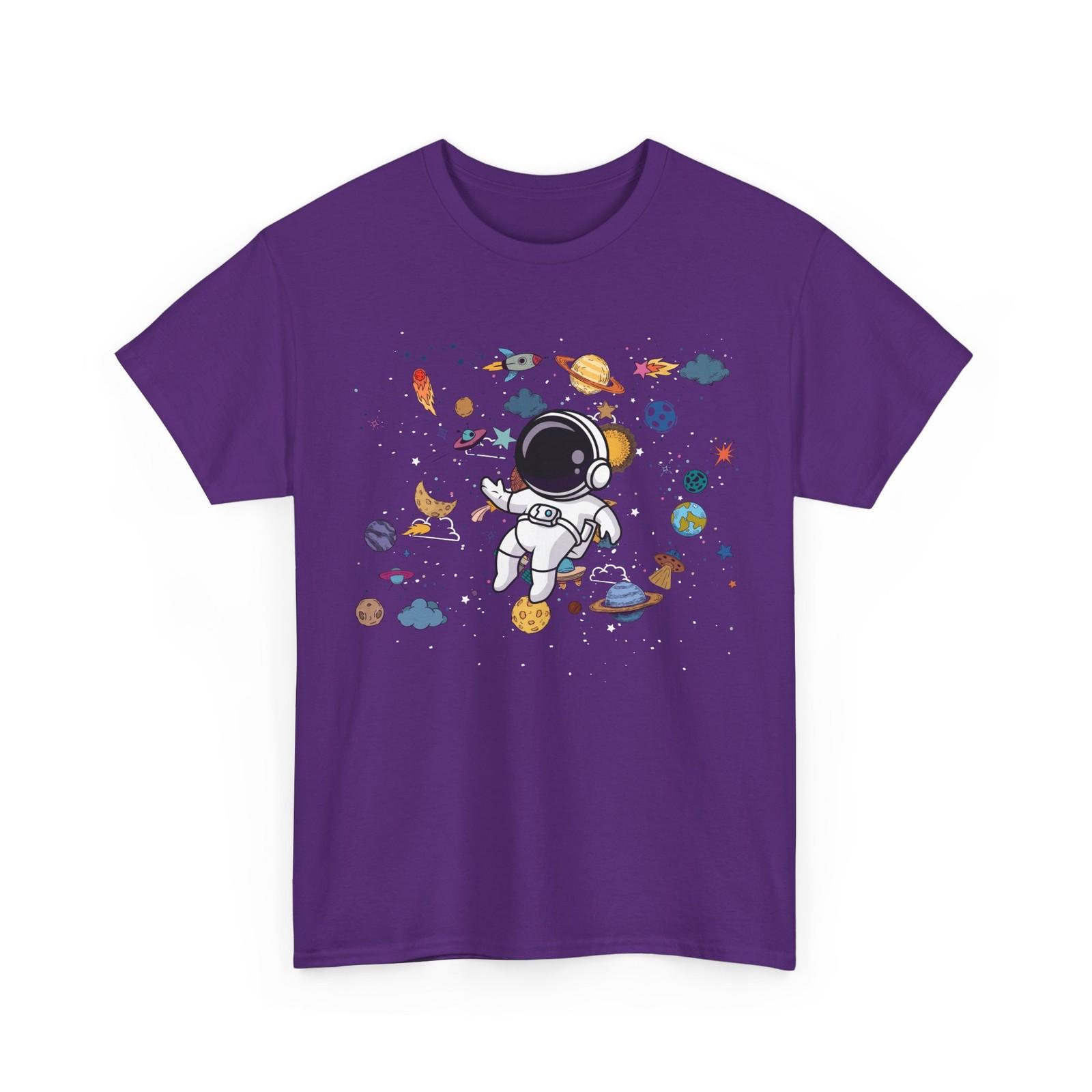 Astronaut T-Shirt, Space Astronomy Lovers Planets Spaceman Men Shirt XXXXL