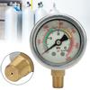 M10x1 Tooth 18NPT Back Thread Stainless Steel Pressure Gauge for 40MPA Inflator Shockproof