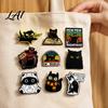 Black Cat Jewelry Cartoon Brooch Pin Enamel Animal Lapel Pin for Daily Wear Men Women Decorative Badge Clothing Bags Scarves Sweaters Lover