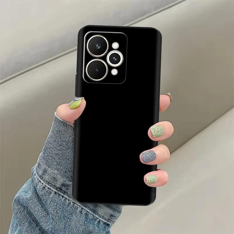 

Black Silicone Case For Realme 15 5G Case Bumper Painted Back Cover For Realme 15 Pro 5G Casing 15Pro Shockproof Shell Bag Coque Realme 15 5G