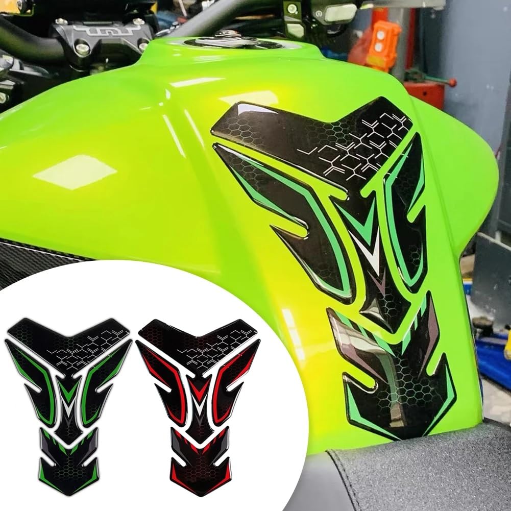 Motorsykkel Tankpad for Kawasaki Ninja 250/400/650, ZX-6R/10R/25R, Z400/900/1000 (rød)