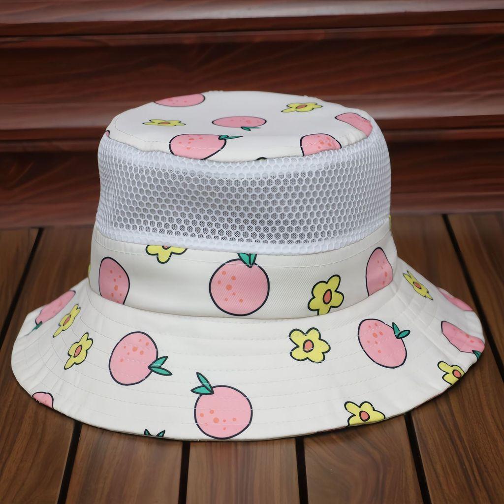 

Childrens Sun Protection Hat With Wide Brim Breathable Cotton Blend Summer Sunshade For Kids бежевий