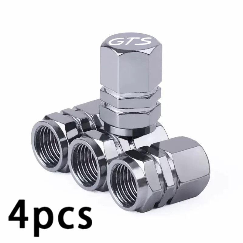 Car Wheel Tire Valve Caps For Porsche GTS Series 911 918 992 GTS 718 Boxster Cayman GTS Panamera Taycan GTS Cayenne Macan GTS