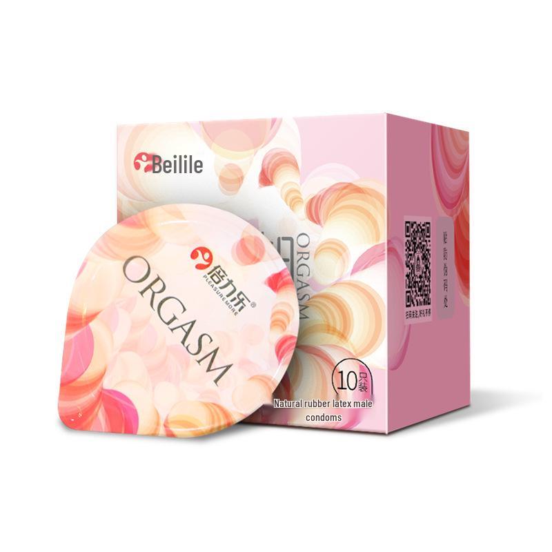 Beilile Ultra-Thin Luminous Vibrating Condoms with Textured G-Spot Design