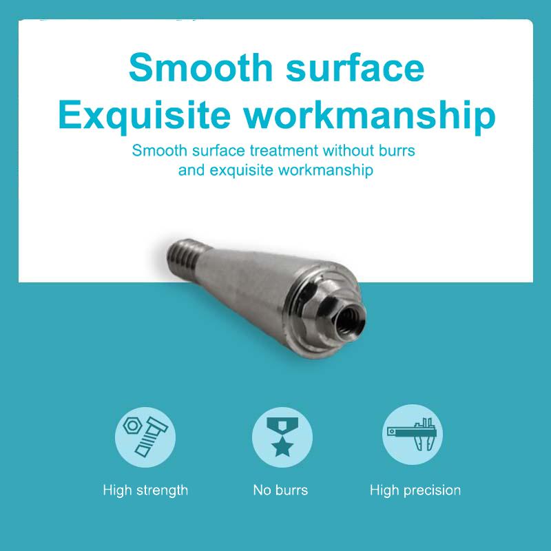 1Pcs Dental Multi Unit Prosthetic Screw Rustproof Titanium Straight Abutment for Neo Biotech Implant Treatment Use