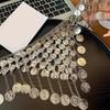 2000s Fringed Adjustable Waist Chain Bohemian Hip Belly Dance Jewelry For Women Stage Show Party And Vacation Outfit