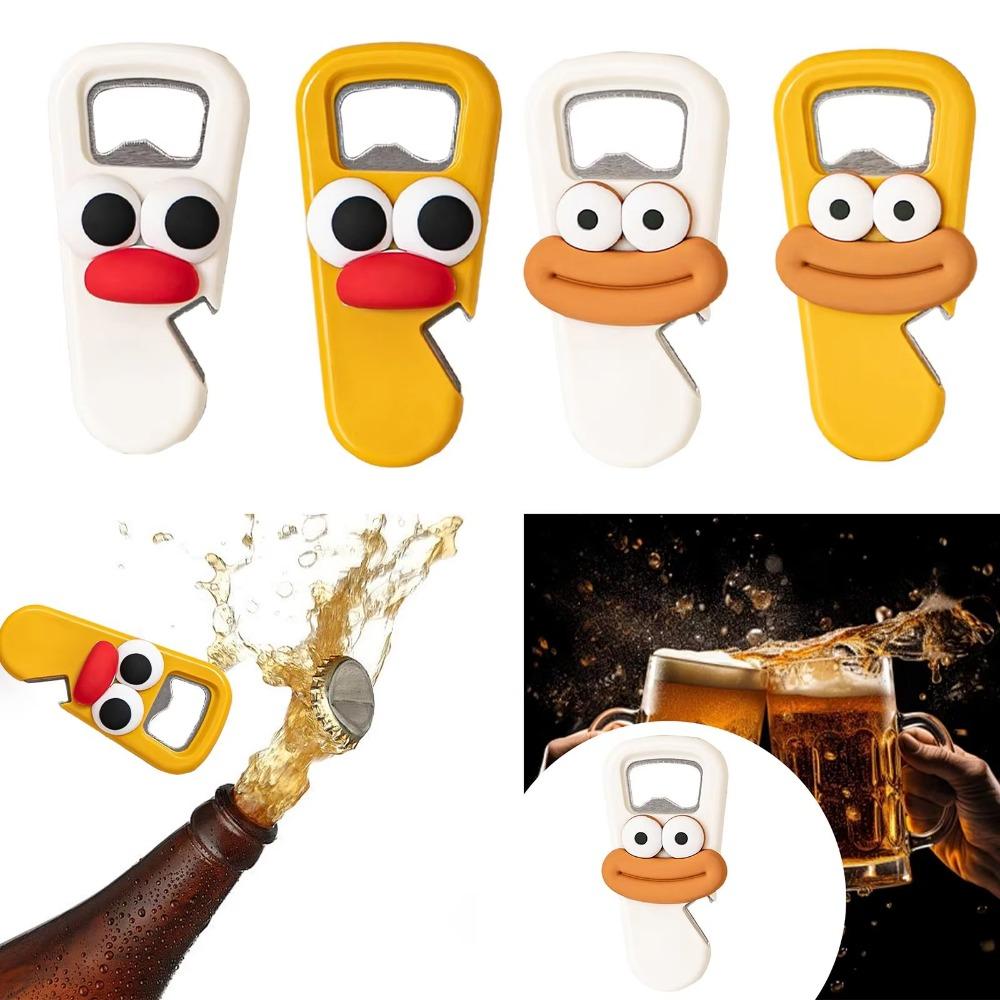 2Pcs/Set Portable Wine Bottle Opener Cartoon Canning Lids Opening Tool Bottle Opener  Restaurants
