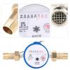 15mm 1 2  Garden Home Plastic Cold Water Meter Single Water Flow Dry Table Measuring Tools