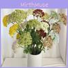 Rice Head 3 Fruit Faux Plants Flocked Stems Wedding Decor Props Photography