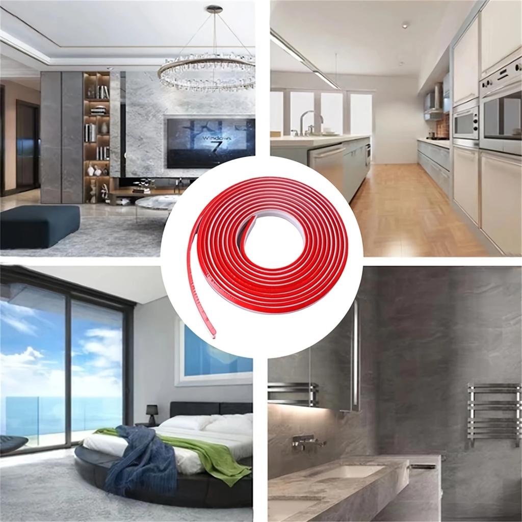 1PC 78.74inch Self-Adhesive Wall Trim Molding -  Corner Guard Strip - TPE Easy Install Molding for Home Furniture Edge Protectio