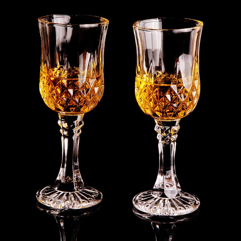 FleurVance Beaded Crystal Wine Goblets (6-Pack)