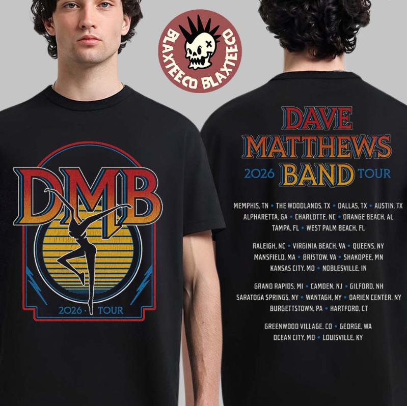 Dave Matthews Band 2026 North American Tour Merch Logo T-Shirt M