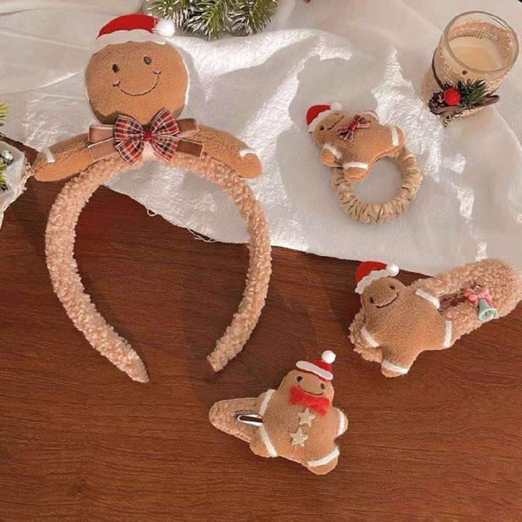 Fashion Plush Winter Headwear Kids Christmas Hairband Christmas Tree Headpiece for Women and Children