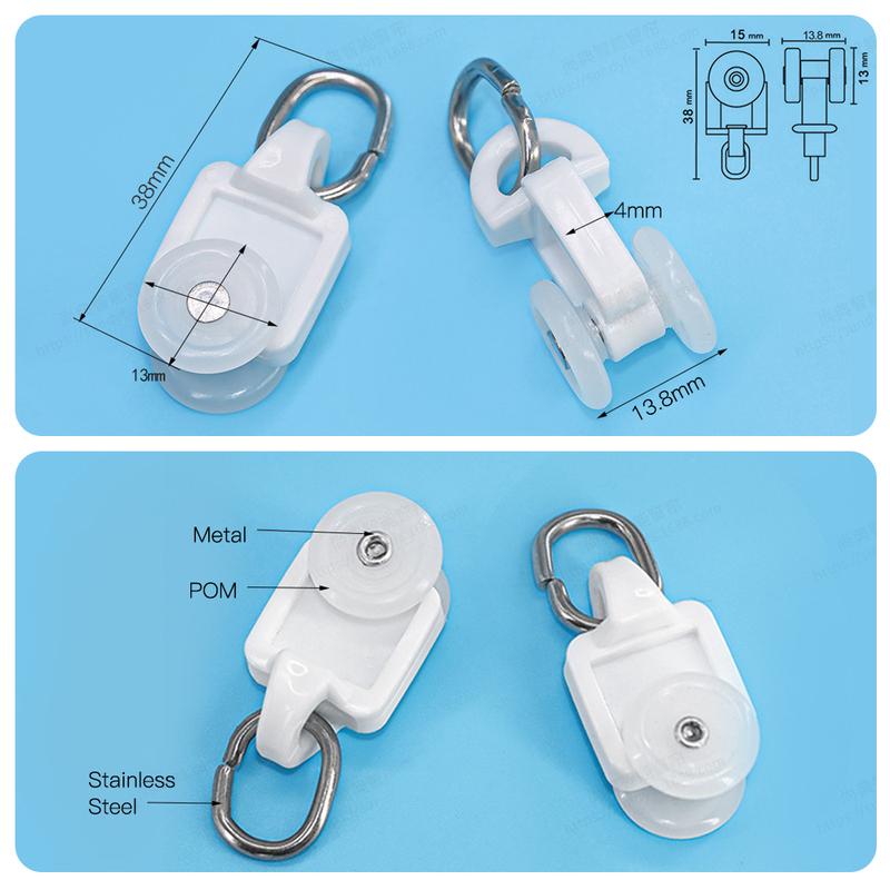 Smooth Curtain Runners General Smart Curtain Ring for Hook Electirc Curtain Track Automatic Curtain Jialisi Rail Accessories