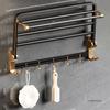 Gold Bathroom Shelf Hook Toilet Paper Holder Toilet Brush Towel Holder Space Aluminum Bathroom Hardware Set Bathroom Accessories